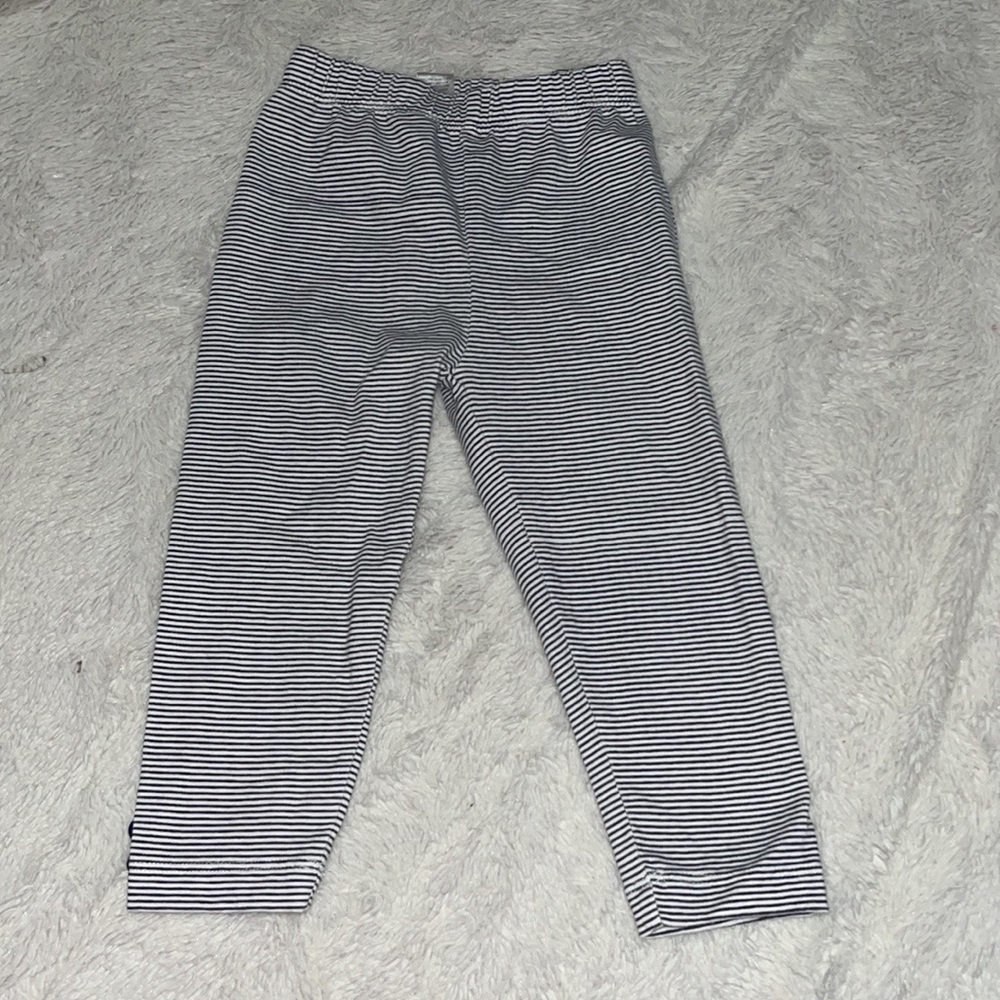 (3 for$10) blue and white stripped striped leggings 18 month baby girl clothing